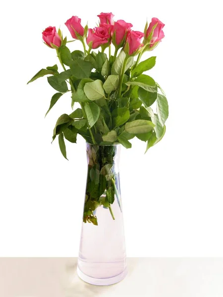 Bouquet Pink Roses Close — Stock Photo, Image