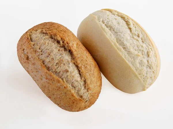 Smakelijke Tarwe Broodjes Met Zaden Close — Stockfoto