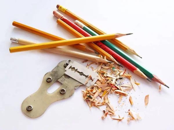 Various Pensils Tool Drawing Close — Stock Photo, Image