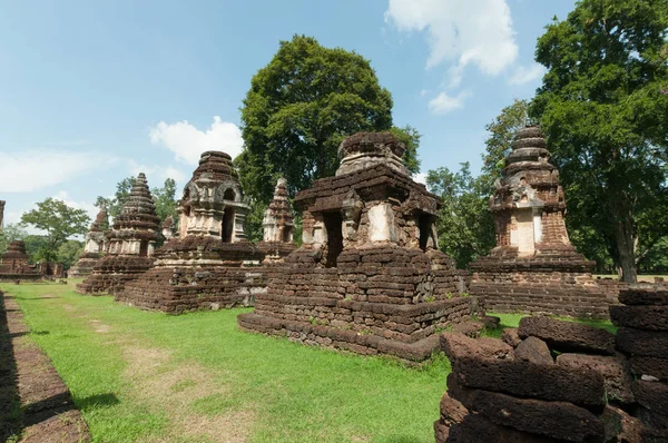 Oude Stad Van Aanbidding Plaats Monumenten Geschiedenis Park Van Satchanalai — Stockfoto