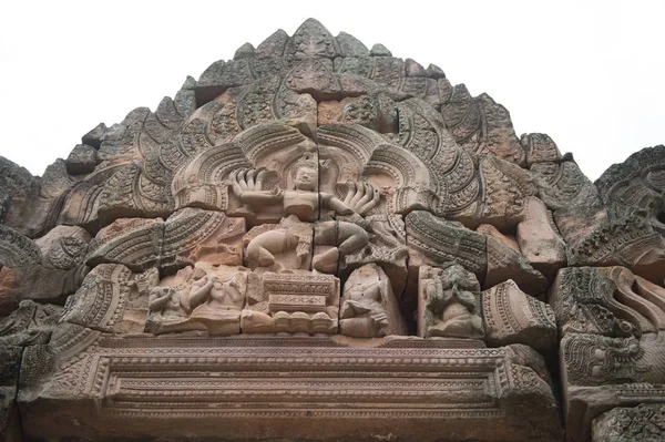 Primer Plano Del Escultor Castillo Wat Khao Phanom Rung Historia —  Fotos de Stock