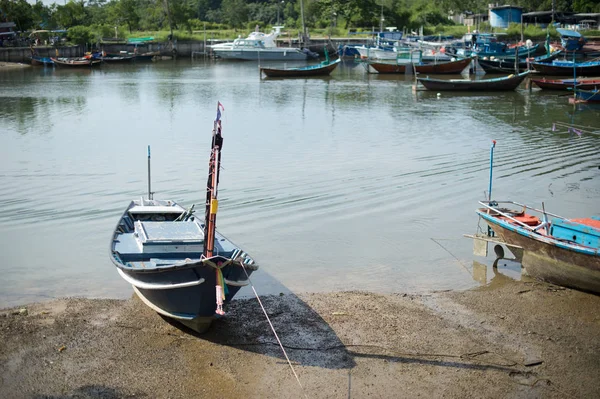 Rybaření Harbor Marina Krajinu Provincie Rayong Thajsko — Stock fotografie