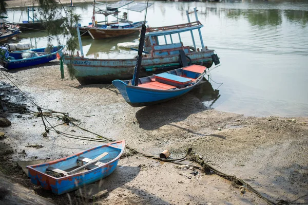 Rybaření Harbor Marina Krajinu Provincie Rayong Thajsko — Stock fotografie