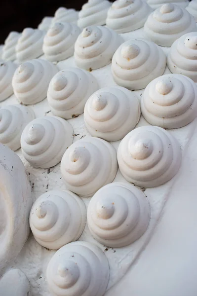 Bentuk Rambut Spiral Dari Patung Buddha — Stok Foto