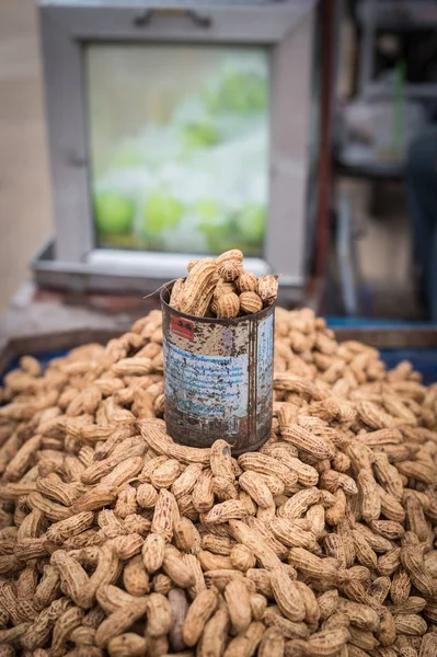 Makanan Kacang Dengan Skala Cangkir — Stok Foto