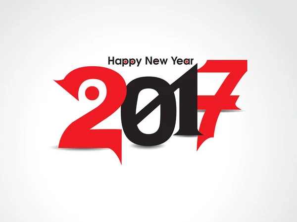 Frohes neues Jahr Text Hintergrund mit rot & schwarz Farbvektor krank — Stockvektor