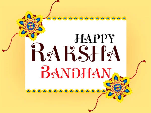 Abstrakta Raksha Bandhan firande bakgrund — Stock vektor