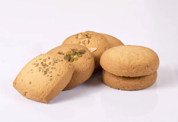 Isolar conjunto de biscoitos de padaria grupo — Fotografia de Stock