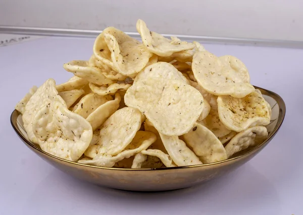 Spuntino Indiano Jeera Papad Frittelle — Foto Stock