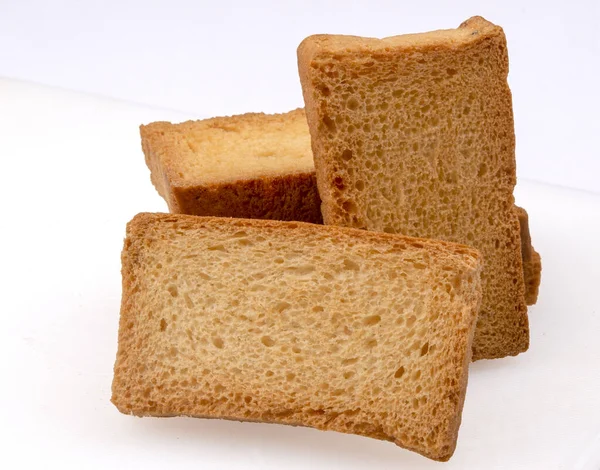 Isolar Crocante Crocante Leite Rusk Set Imagem — Fotografia de Stock