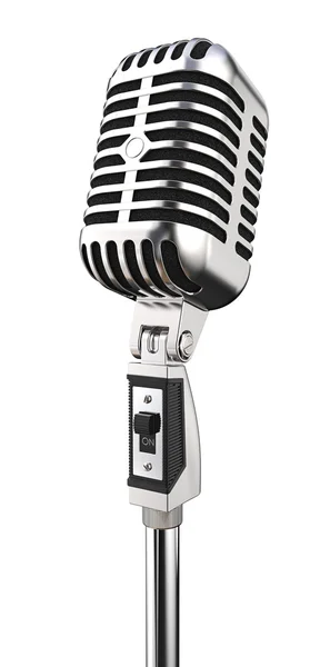 Isolated Retro Microphone. — Stock Photo, Image