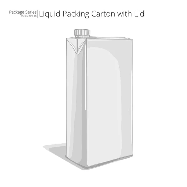 Liquid Packing Carton. — Stock Vector