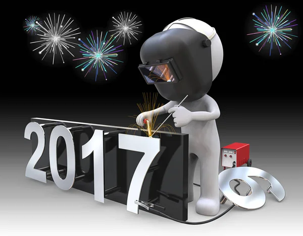 Nieuwe jaar 2017. — Stockfoto