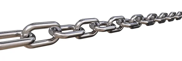 Isolated Steel Chain. — Stock Photo, Image