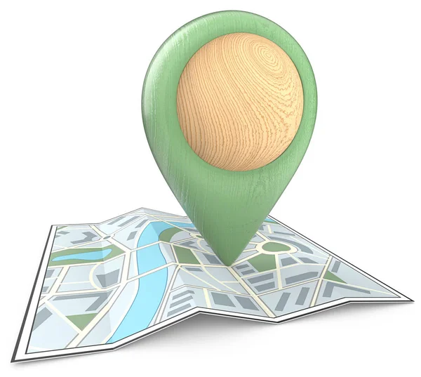 Eco-Gps-Pinter. — Stockfoto