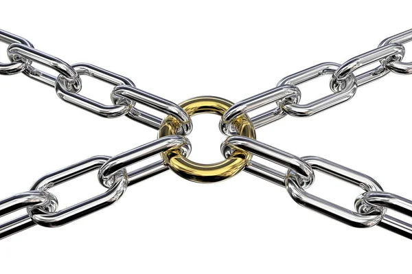 Unite chain links. — Stock Photo, Image