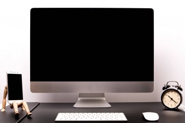 Retina Ekran klavye, fare, akıllı telefon, çalar saat ve ahşap adam