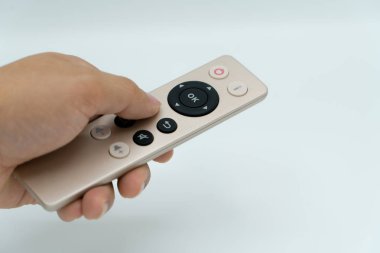 el kontrol Tv/ortam uzaktan kumanda altın rengi izole