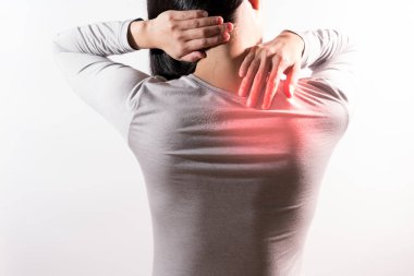 kadınların boyun/omuz yaralanması / çalıştıktan sonra acı çekecek