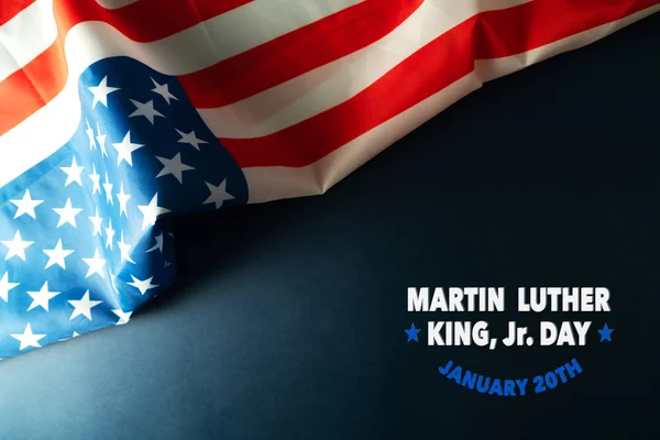 Martin Luther King Day Anniversary - fondo abstracto de la bandera estadounidense — Foto de Stock