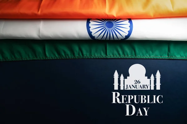 Indiska republikens dag firas den 26 januari, Indiens nationaldag — Stockfoto