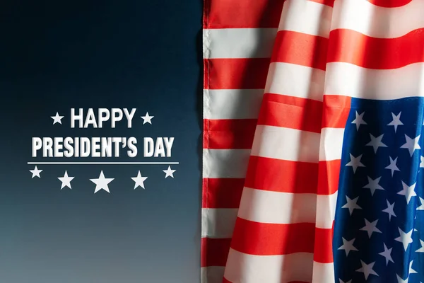 Presidents day celebrate on america flag background — Stock Photo, Image