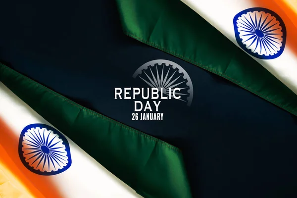 Indiska republikens dag firas den 26 januari, Indiens nationaldag — Stockfoto