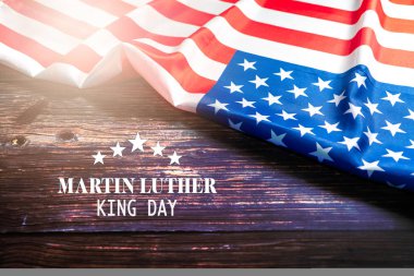 Martin Luther King Günü - Amerikan bayrağı soyut arkaplan