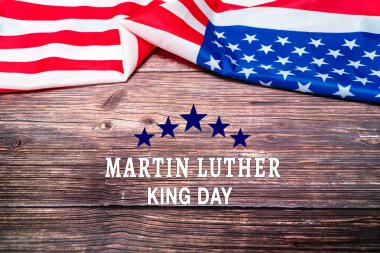 Martin Luther King Günü - Amerikan bayrağı soyut arkaplan