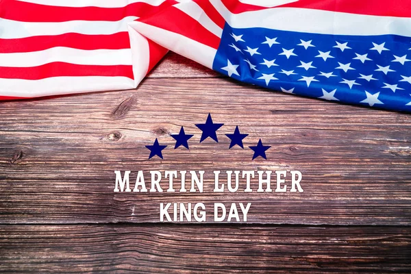 Martin Luther King Day Anniversary - fondo abstracto de la bandera estadounidense — Foto de Stock