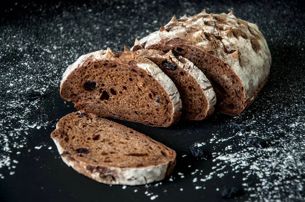Pão de centeio e farinha branca — Fotografia de Stock