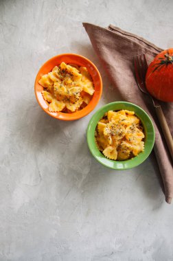 Kabak Krem peynirli makarna   