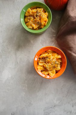 Kabak Krem peynirli makarna   