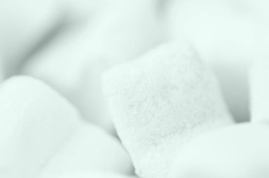 Nane kabarık kalp şeklinde marşmelov arka plan. Ayarlanmış.