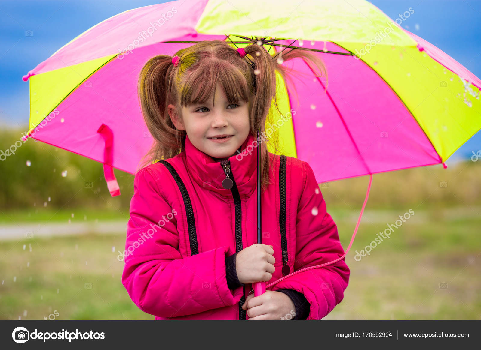 Funny Cute Girl With Colorful Umbrella Playing In The Garden Stock Photo Image By C Svetikpash Mail Ru Funny Cute Girl With Colorful Umbrella Playing In The Garden Stock Photo Image By C Svetikpash Mail Ru