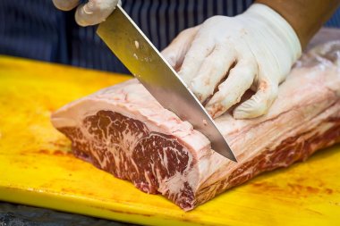 Wagyu Beef kadar kapatın.