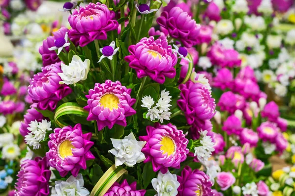 Słodkie Lotos różowy sztuczne kwiaty lub lilii wodnych. — Zdjęcie stockowe