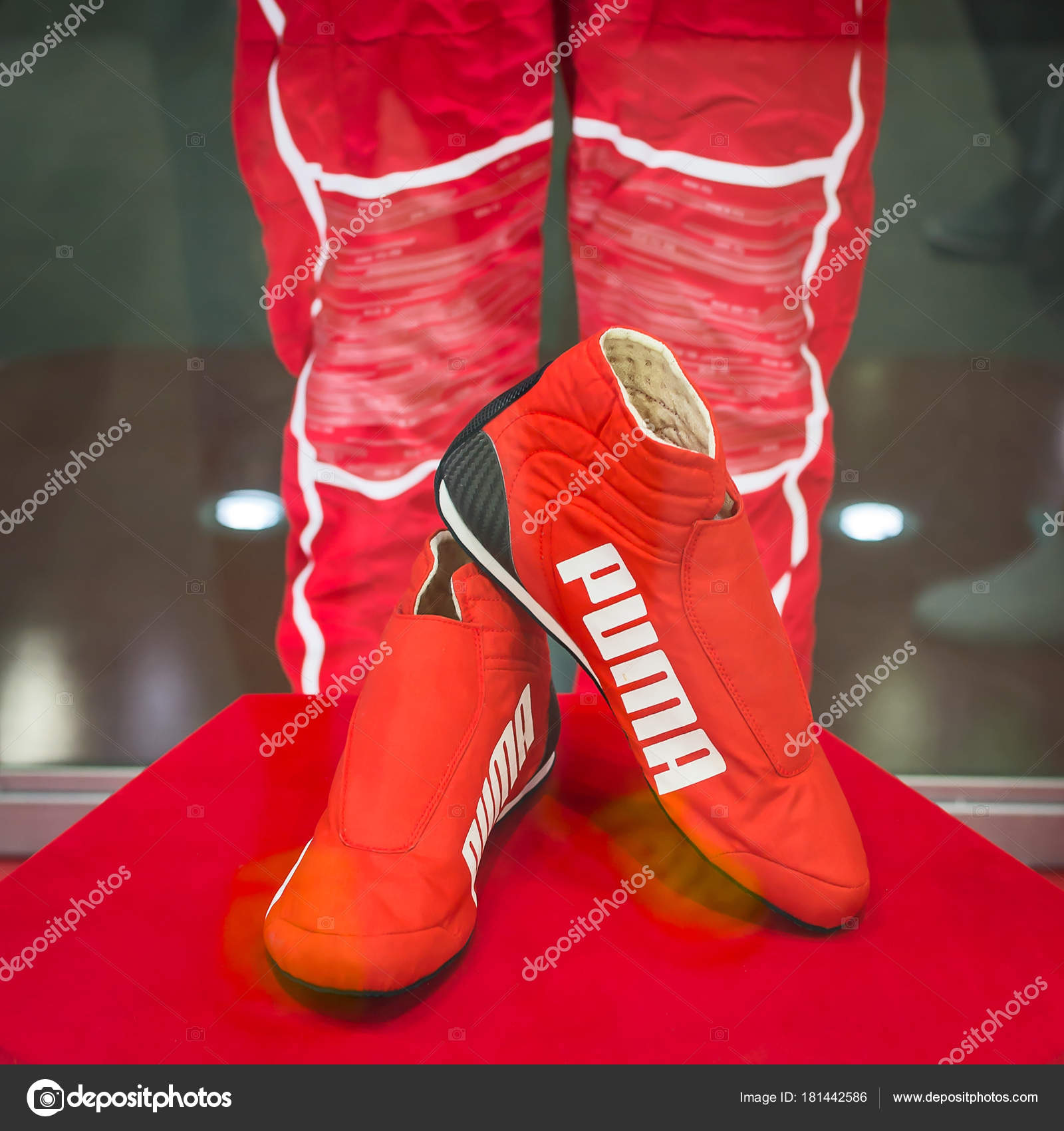 PUMA Racing shoes. – Stock Editorial 