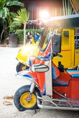 Tuk-tuk araç Tayland'da kentsel