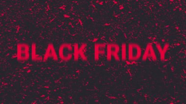 Bay Abor 'un arka planında Kara Cuma yazıyor. Video görüntüleri.