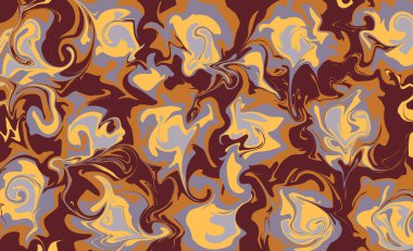 Sıvı soyut doku. Dönen boya etkisi. Vektör çizimi. Mermer soyut arkaplan. Renkli doku