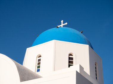 Santorini Adası'nın güzel manzara