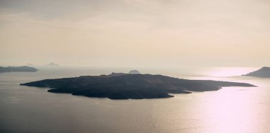 Santorini Adası'nın güzel manzara