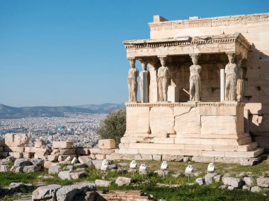 Acropolis Caryatids ile Erekhtheion