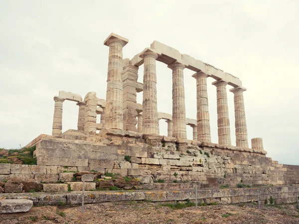 Poseidonův chrám v Sounio — Stock fotografie