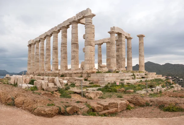 Poseidonův chrám v Sounio — Stock fotografie