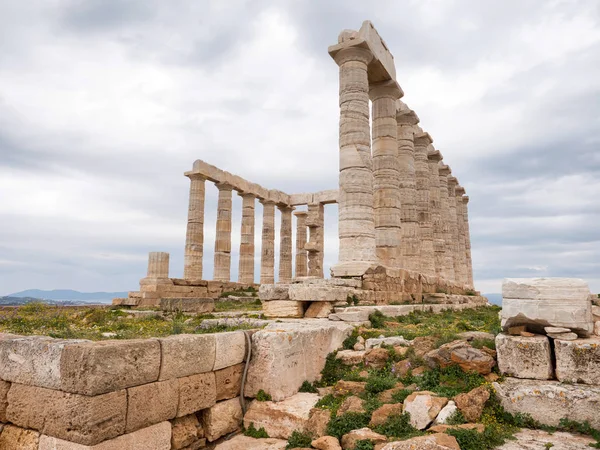 Sounio Poseidon Tapınağı — Stok fotoğraf