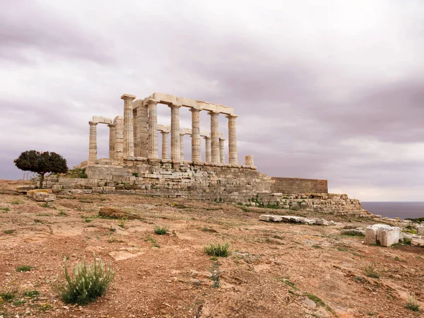 Sounio il Tempio di Poseidone — Foto Stock