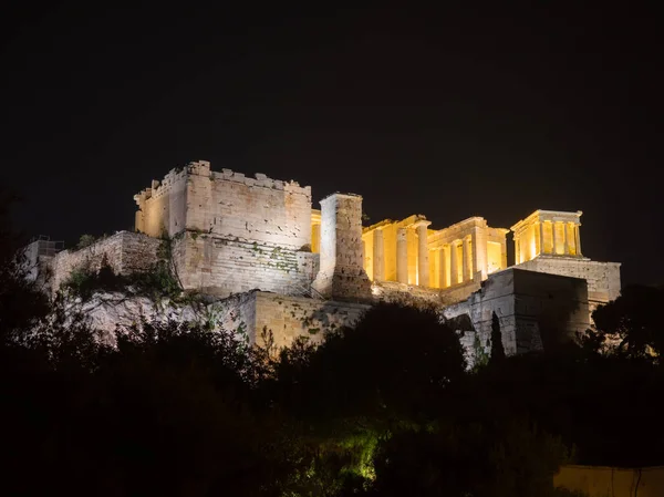 Acrópole colina com partenon em Atenas Grécia — Fotografia de Stock