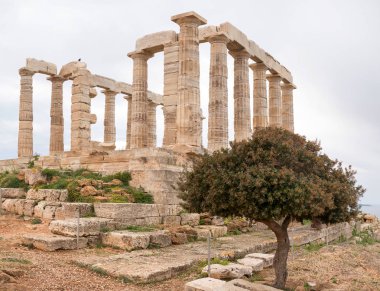 Sounio the Temple of Poseidon clipart